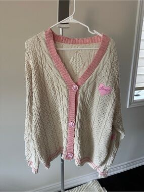 Taylor Swift Cream ‘Lover’ Patch Cardigan